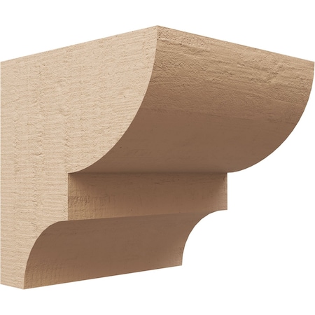 Ekena Millwork 12"W x 12"D x 12"H Wide Ridgewood Rough Cedar Woodgrain TimberThane Corbel, Primed Tan CORUR12X12X12RIDRCPR